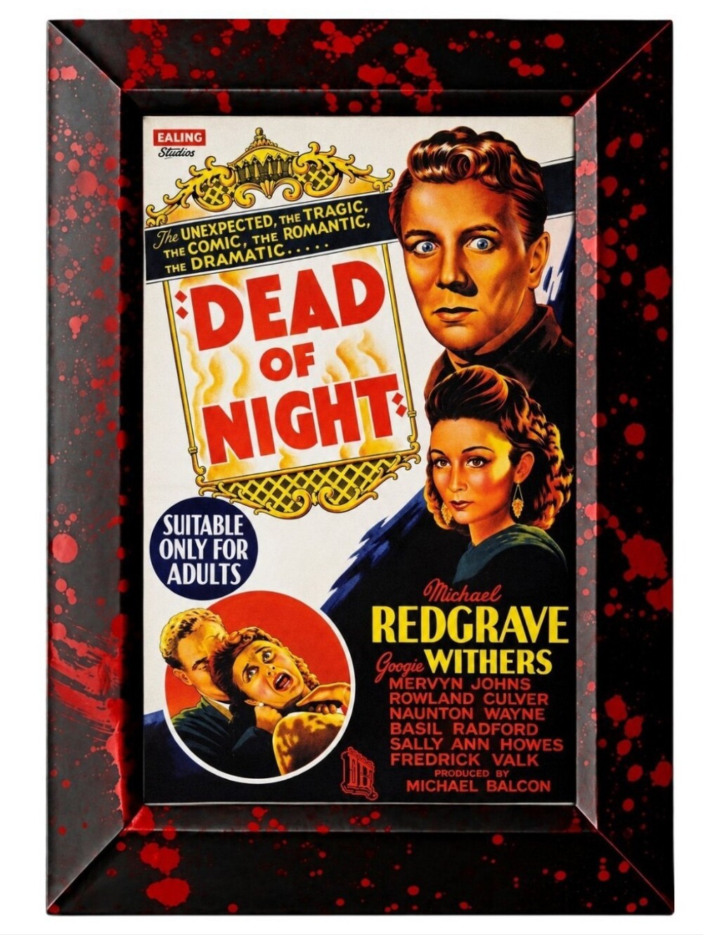 Dead of Night 1945 Gothic horror Thriller Flim Action Framed Photo Print Art Vin